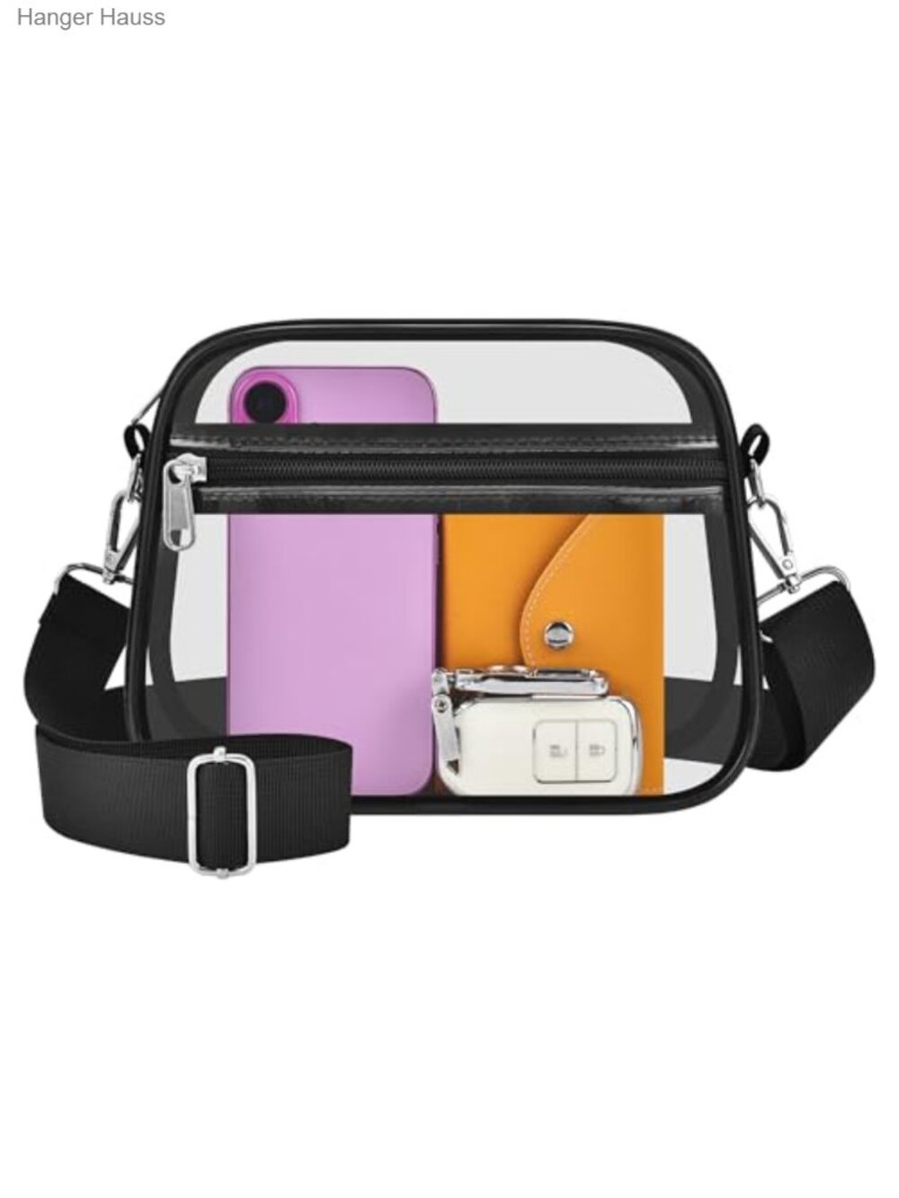 Oraben Clear Stadium Approved Satchel Bag Adjustable Crossbody PVC Handbag